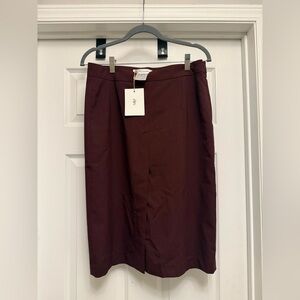 The Frankie Shop Women’s Brown Pencil Skirt Size Small NWT
